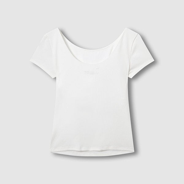 여 코튼 립 로우백 브라티셔츠 J426201023001