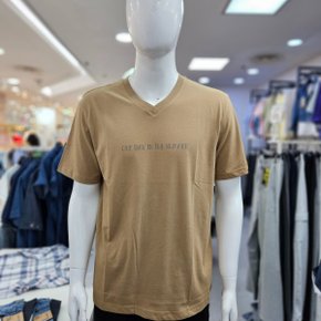 남성 여름 브이넥 반팔 티셔츠 NTK526