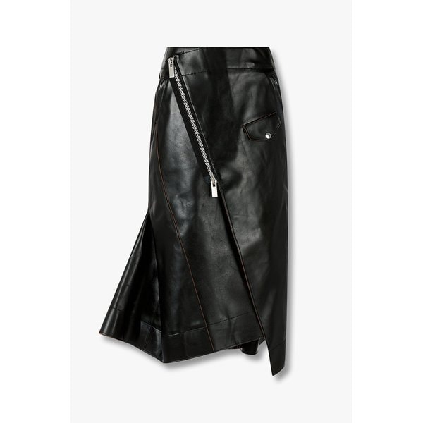 여성 포켓 디테일 레더 스커트 6415316512000