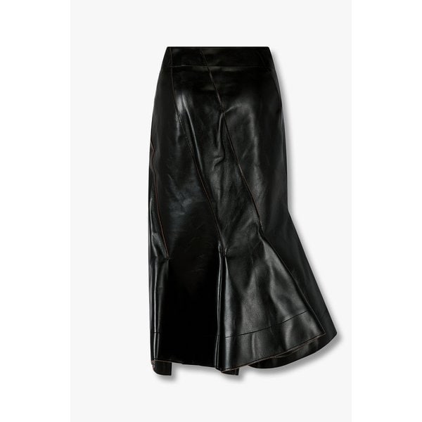 여성 포켓 디테일 레더 스커트 6415316512000