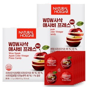 네츄럴올가 WOW사삭 애사비 프레스 2박스 (1.7g x 28정)