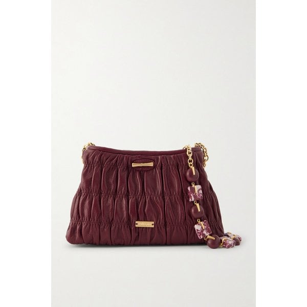 키라즈 미니 비즈 루시드 가죽 클러치백 46376663162985633