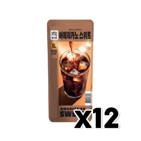 유어스 아메리카노스위트 XL 아이스파우치음료 500ml x 12개