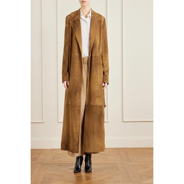 라이사 벨티드 스웨이드 트렌치 코트 46376663162973676