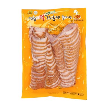 더조은푸드 [부촌푸드] 국내산 HACCP 냉장 유황먹인 훈제오리 슬라이스 1.5kg (500g x 3팩)