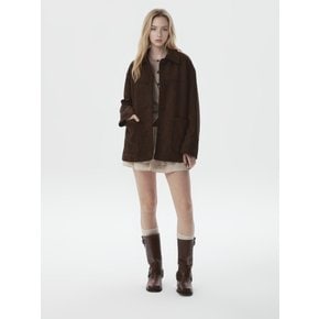 Synthetic Suede Half Jacket WHJKG4932F