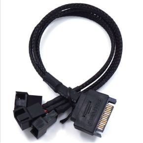 젠더 SATA TO PWM 쿨러 변환케이블 T-PWM-SATA3F 3분배 4P X ( 3매입 )