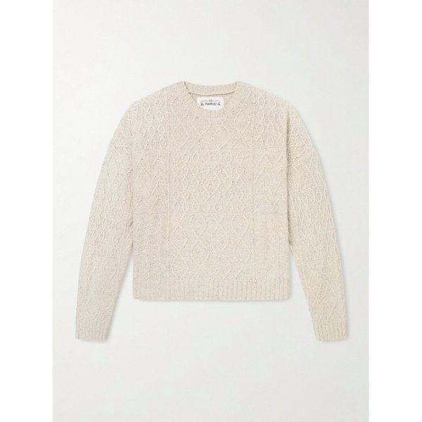 마나키 키아누 케이블 니트 울 블렌드 스웨터 46376663162882405