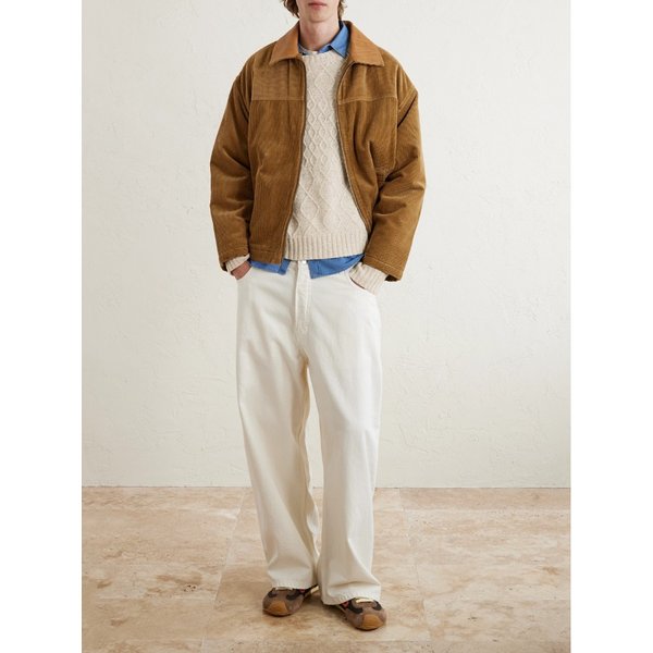 마나키 키아누 케이블 니트 울 블렌드 스웨터 46376663162882405