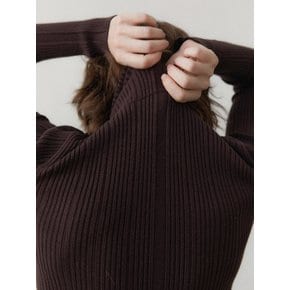 PLEATS POLA KNIT - CACAO