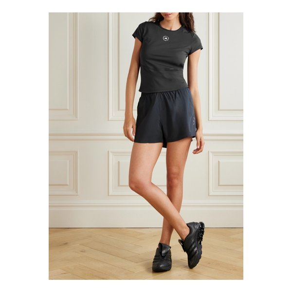 바이스텔라매카트니 프린트 스트레치  저지 탑 블랙 46376663162951396