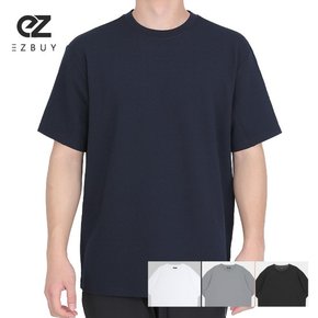 오버롤 남성 비침없는 라운드 반팔 티셔츠(AX21LT036M)