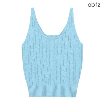 ab.f.z 꽈배기 패턴 라인 민소매 니트 (AFX2QW43A)
