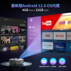 Android 1500ANSI 1080P 4K WiFi6 Bluetooth 5.4 4D 35% HIFI 300 HDMIUSBPS4PS5SwitchDVD [업계