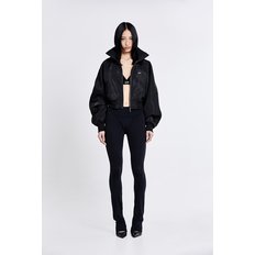 LOUVER TRACK ZIP-UP - black(woman)