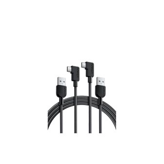  Anker USB-C USB-A 케이블 L자, 고내구 나일론 1.8m 15W US