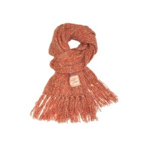 Cable Knit Muffler [Burnt Tangerine]