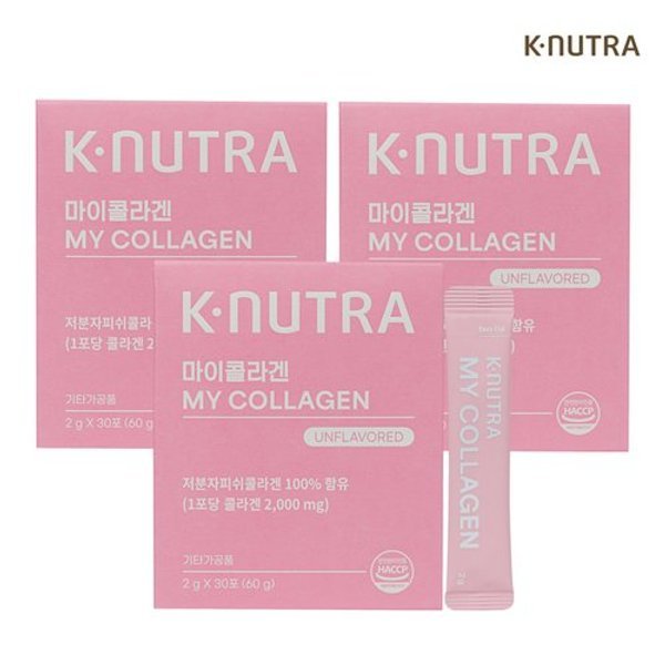 케이뉴트라 마이 콜라겐 저분자 피쉬 순수콜라겐 분말 2g x 30포 3...