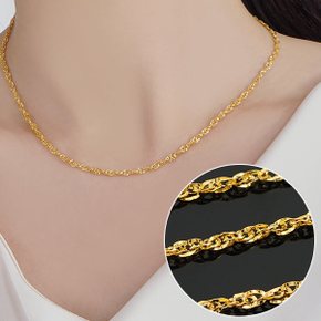 물결 커브 24k 순금목걸이 7.5g