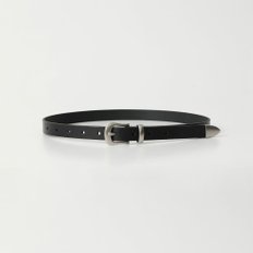 20mm Italy Western Leather Belt (Silver)