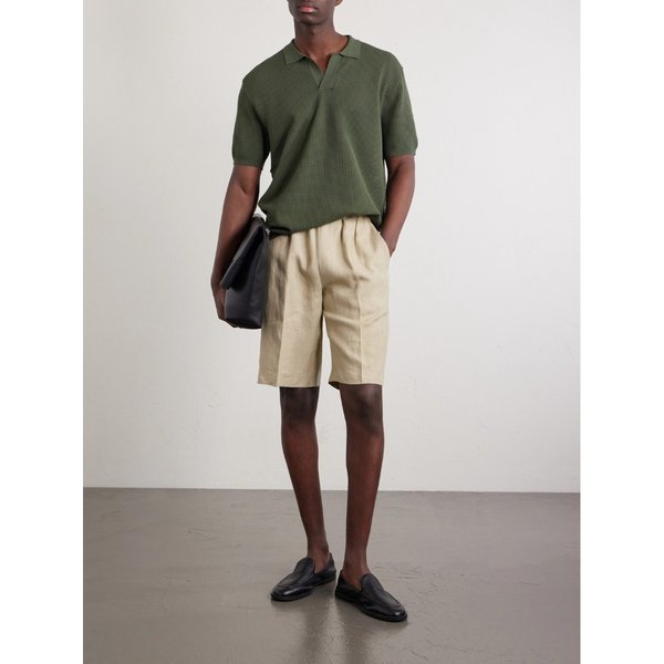 피아첸차 1733 스트레이트 리넨 버뮤다 쇼츠 46376663163041799