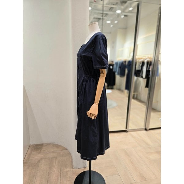 [부산점] 스퀘어넥 배색 원피스(PS2WO067)