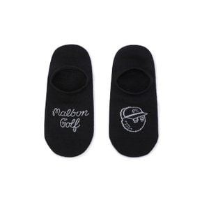 양말 PQS M6143PSC01BLK 말본 로고 자카드 페이크 삭스 BLACK