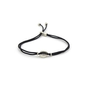 Shell string bracelet (black)