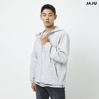 JAJU (남J)남 액티브 베이직 윈드 브레이커  라이트 그레이