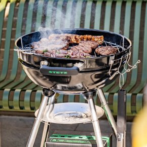 시어플러스 47 야외 바베큐그릴 원형 숯불 훈제 직화 BBQ 조리도구걸이 증정