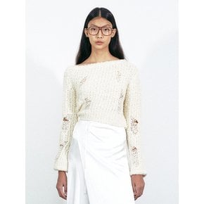 Mollis Off Shoulder Knit (Ivory)