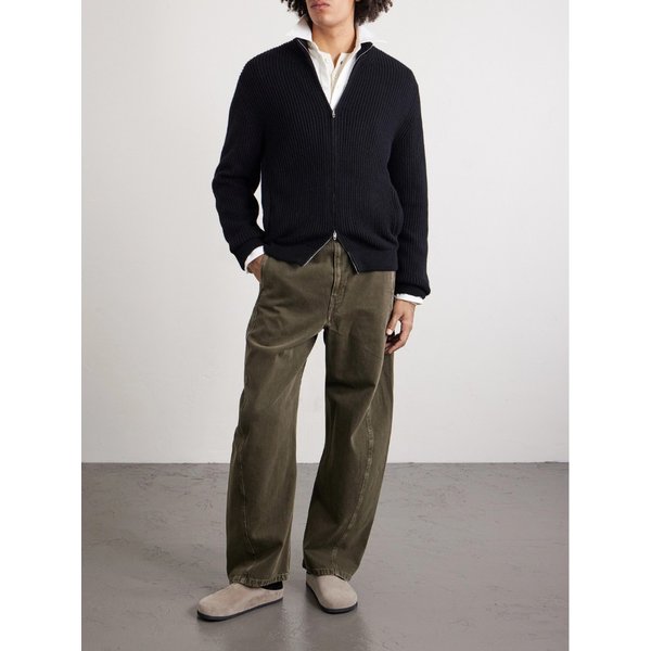 유밋 베난 매트 리브드 캐시미어 집업 가디건 46376663163004084