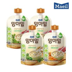 맘마밀 9개월 4종 100g 혼합10팩 (미역소고기3+녹황채소3+브로...