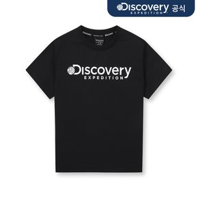 키즈 에센셜 빅로고 반팔티셔츠 (BLACK)_ _