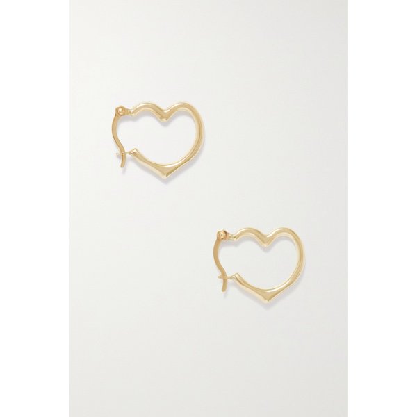 넷 서스테인 하트 필스 14k  골드 후프 이어링 1647597301634068