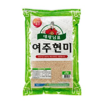 참쌀닷컴 2023년산 대왕님표 여주쌀 현미 4kg