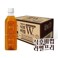 [코카콜라직영] W차 식후비법 무라벨 500PET x24입 _ B