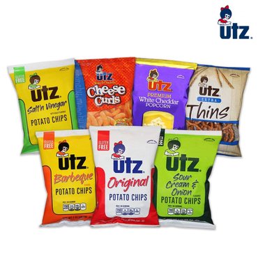  UTZ 점보 스낵 버라이어티 팩 60개입 7가지 맛