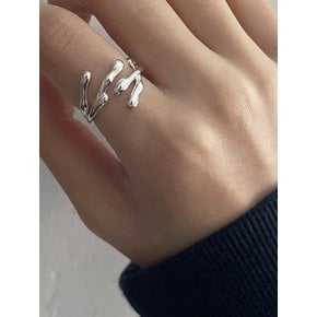 Silver Twig Open Ring