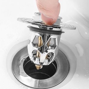 제이큐 버튼식 팝업 물마개 욕실 세면대 배수구 마개 캡 X ( 2매입 )