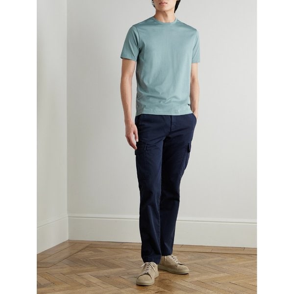 선스펠 슬림핏 수피마 코튼 저지 티셔츠 46376663162940113