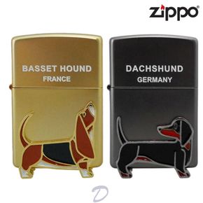 지포라이터 250-18 BASSETHOUND DACHSHUND+심지+돌+오일133ML[34734056]