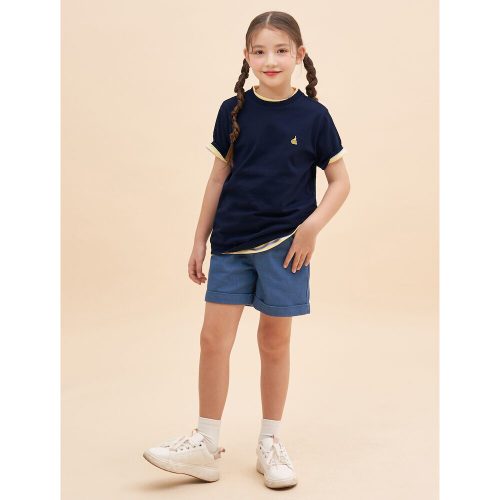 [BEANPOLE KIDS] 여아 데님라이크 숏 팬츠  네이비 (BI3225G02R)