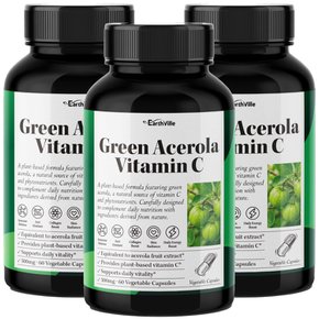 2+1 그린아세로라 비타민C 브라질산 5000mg 추출물 60캡슐 3개
