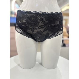 비너스 [여주점] 레이스 시스루 블랙 햄라인 노라인 팬티[VLGC646T] BK