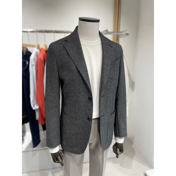 [여주점] 25 S/S 이태리 수입원단 그레이 마이크로 패턴 자켓  (PK4071)