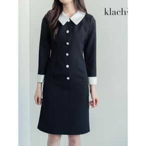 77까지 배색카라슬림원피스 CK3SOP024A_P335427849