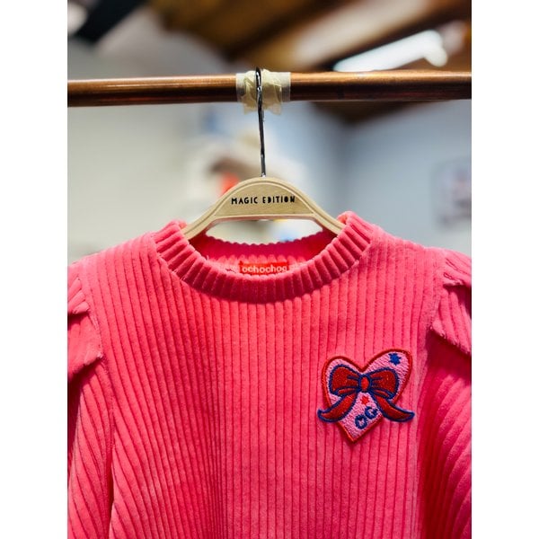 [파주점] [오그오그오그] 핀턱 리브드 핑크 티셔츠 OG44-TS004PK