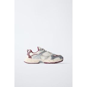 ZARA 자라 키즈 메쉬 트레이너 운동화 버건디 레드 2336830624 2336830 1318726