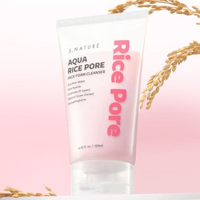 [NEW] 에스네이처 아쿠아 라이스 모공 쌀떡팩폼 120ml